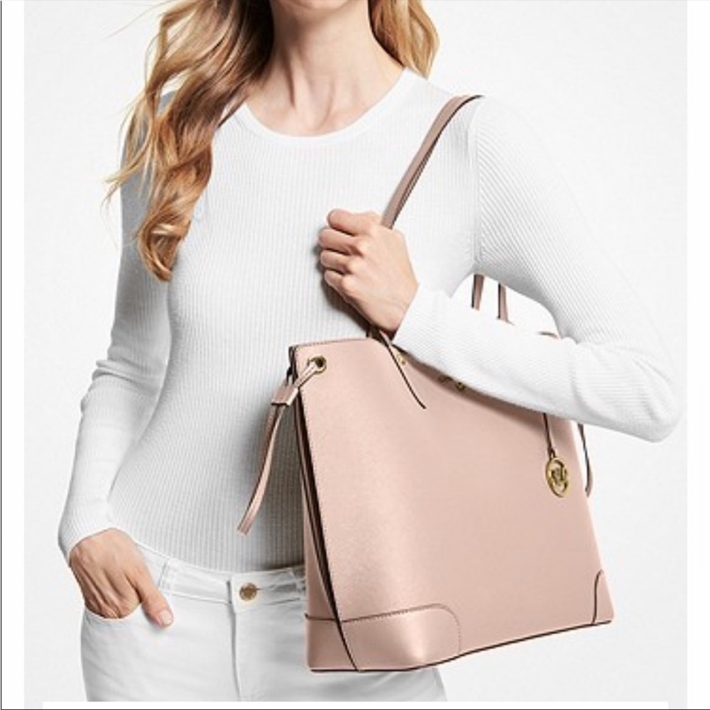Michael Kors Edith Large Saffiano Leather Tote Bag - Picture 12 of 12